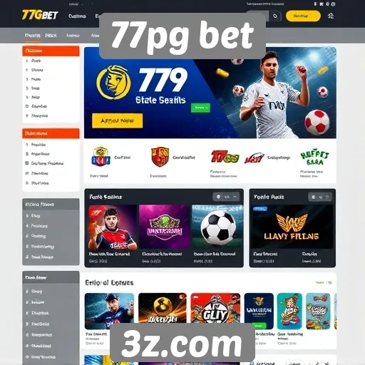 Interface do usuário do 77pg bet é amigável e intuitiva